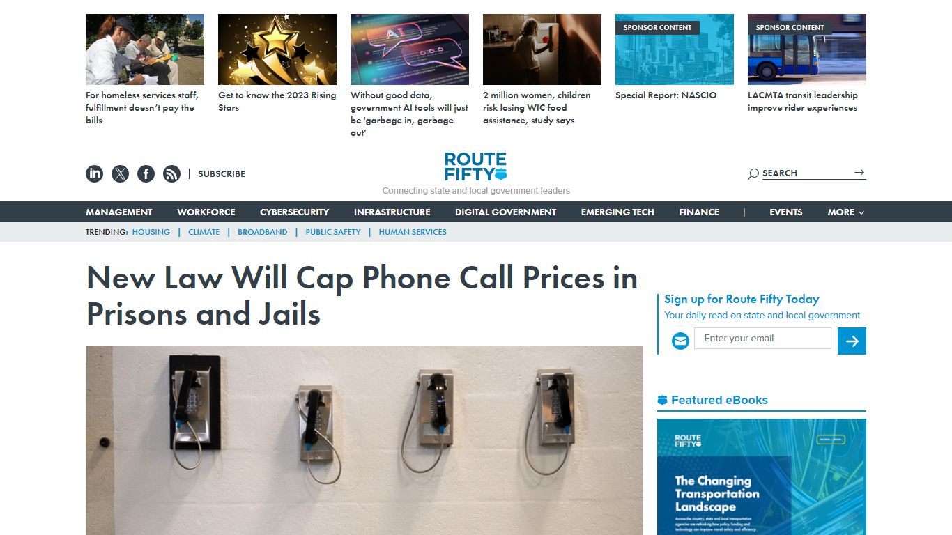 New Law Will Cap Phone Call Prices in Prisons and Jails